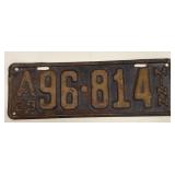 1929 Minnesota License Plate