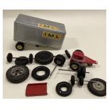 Vintage Tin Toy IML Truck Trailer Wheels & More