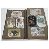 Antique Postcard Album Includes Hollidays &