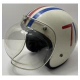 Vintage 1970s Motorcycle Race Helmet w/ Bible