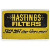 Vintage Hastings Filters Metal Advertising