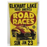 Elkhart Lake Road Races Cardstock Poster