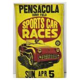 Pensacola Sports Car Races Cardstock Poster