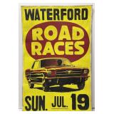 Waterford Road Races Mustang Cardstock Poster