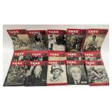 Lot of 15 WWII Yank The Army Weekly Magazines