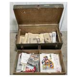 WWII US Military Footlocker Full Of Newspapers /