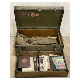 Named WWII Footlocker Full w/ Uniform /