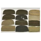 Lot Of 12 Vintage Military Garrison Caps