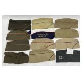 Lot Of 12 Vintage Military Garrison Caps