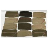 Lot Of 12 Vintage Military Garrison Caps