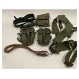 Lot Of Vintage US Military Ammo Pouches / Straps