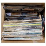 Box of Various Vinyl Records