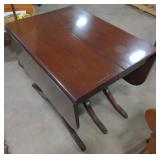 (AK) Wooden Folding Table measuring 55 3/4" x 36"