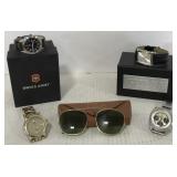 (AH) Lot w/ Ray Ban Sunglasses, Swiss Army &