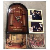 (AN) Billiards sign and artwork sign measures 1