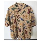 (AN) Aviation themed button down shirt