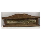 (AN) Vintage billiards score board with sliders