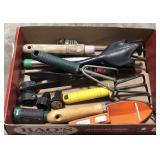 (AN) Lot of garden tools including rake, shovel