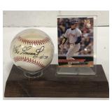 (AH) Mike Greenwell baseball card and signed