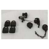 (AH) Lot of vintage padlocks