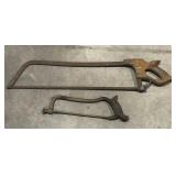 (AH) Wood handled hack saw