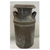 (I) Vintage Metal Milk Jug