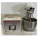 (I) KitchenAid Mixer and 5 Quart Polished Mixer