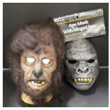 (AG) The Wolf Man Rubber Mask & Ape Mask Plastic