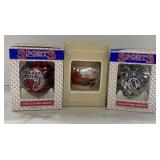 (T) Christmas Ornaments Including Chicago Sox,