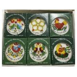 (T) 12 Days of Christmas Hand painted Hanging