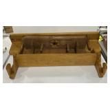 (T) Wood Wall Mount Shelving. Largest Measures