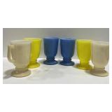 (T) 6 Colorful Ceramic Mugs W/ Handles