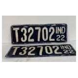 (K) Vintage License Plates