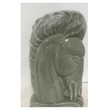 (E) Horse Head Vase Measuring approx 9" tall