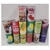 (E) Vtg. Pop Cans Inc Cola, Teem, Mello Yello, etc