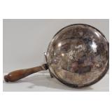 (E)  Vtg. Sliver Plate Pan / Hinged lid w/ horse