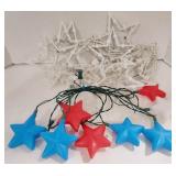 Lot of decorative, star-themed lights.