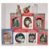 Lot of holiday ornaments including Noma