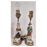 Set of lamp bases marked Riviere NY. Lamps