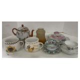 (V) Lot of Tea Cups , Lightbulb Cover, Plates