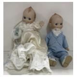(AG) Vintage Kewpie Dolls Bride & Groom