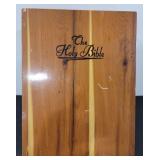 (U)  Holy Bible w/ wooden box