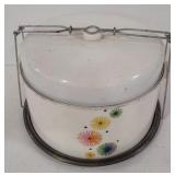 (U)  White Metal Cake Carrier 50