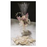 (V) Wedding Glass Hair Clip Garter Belt