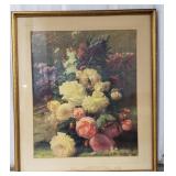 (V) Garden Flowers Painting 31.5" x 27.5"