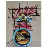 (BJ)  Neon sign ( Miller Racing # 2 )