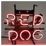 (BJ)  Neon sign (Red Dog)