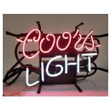 (BJ)  Neon sign Coors Light