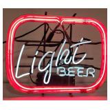 (Bj)  Neon sign Light Beer