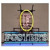 (BJ)  Neon sign Fosters